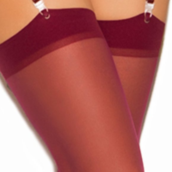 100% Nylon Sheer stockings - garterbelt is required. - Picture 8 of 10